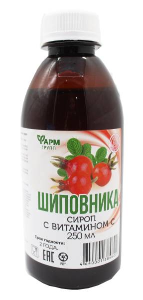 Изображение товара Сироп шиповника Фармгрупп 250мл Сироп шиповника Фармгрупп 250мл фотография